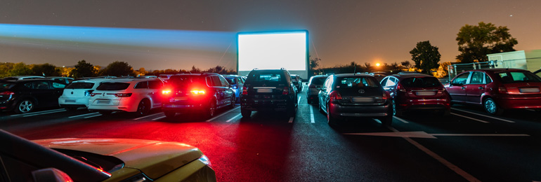 Animation commerciale cinéma plein air drive-in 2